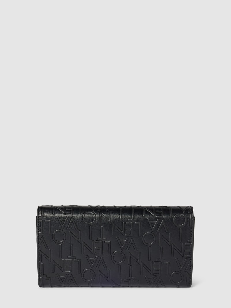 Portemonnaie mit Label-Muster Modell 'RELAX FLAPP' in black