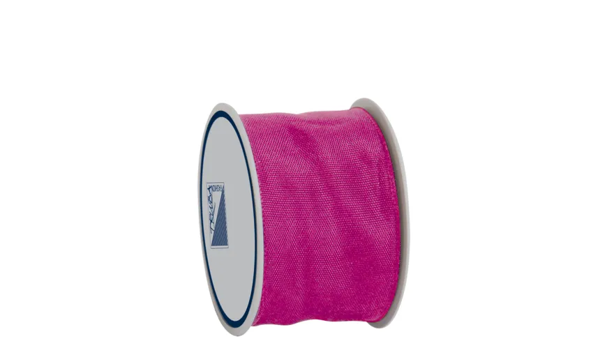 TRUBA Drahtkantenband auf Rolle 40mm x 3m pink 3 m