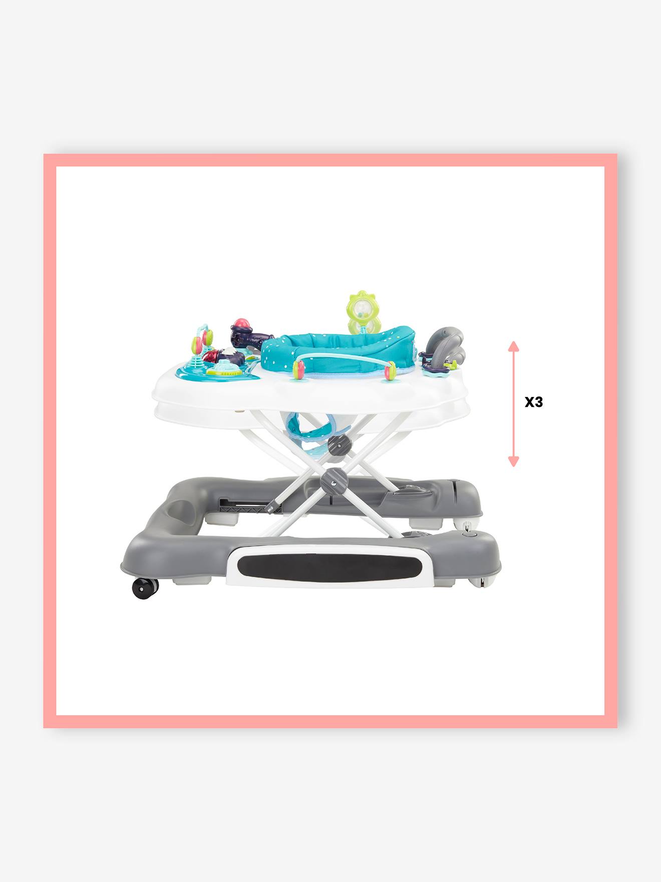 Babymoov 5-in-1 Baby Lauflernhilfe BABYMOOV - blaugrau