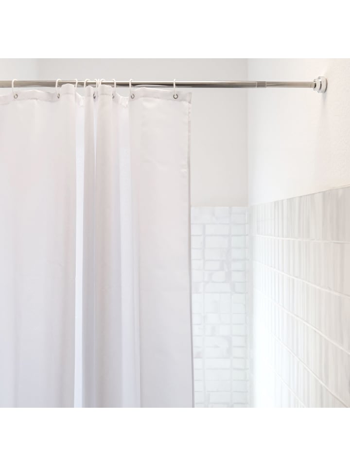 Intirilife Teleskopstange Duschstange Gardinenstange 120-220cm in 150 - 283 cm in SILBER günstig kaufen 260 cm