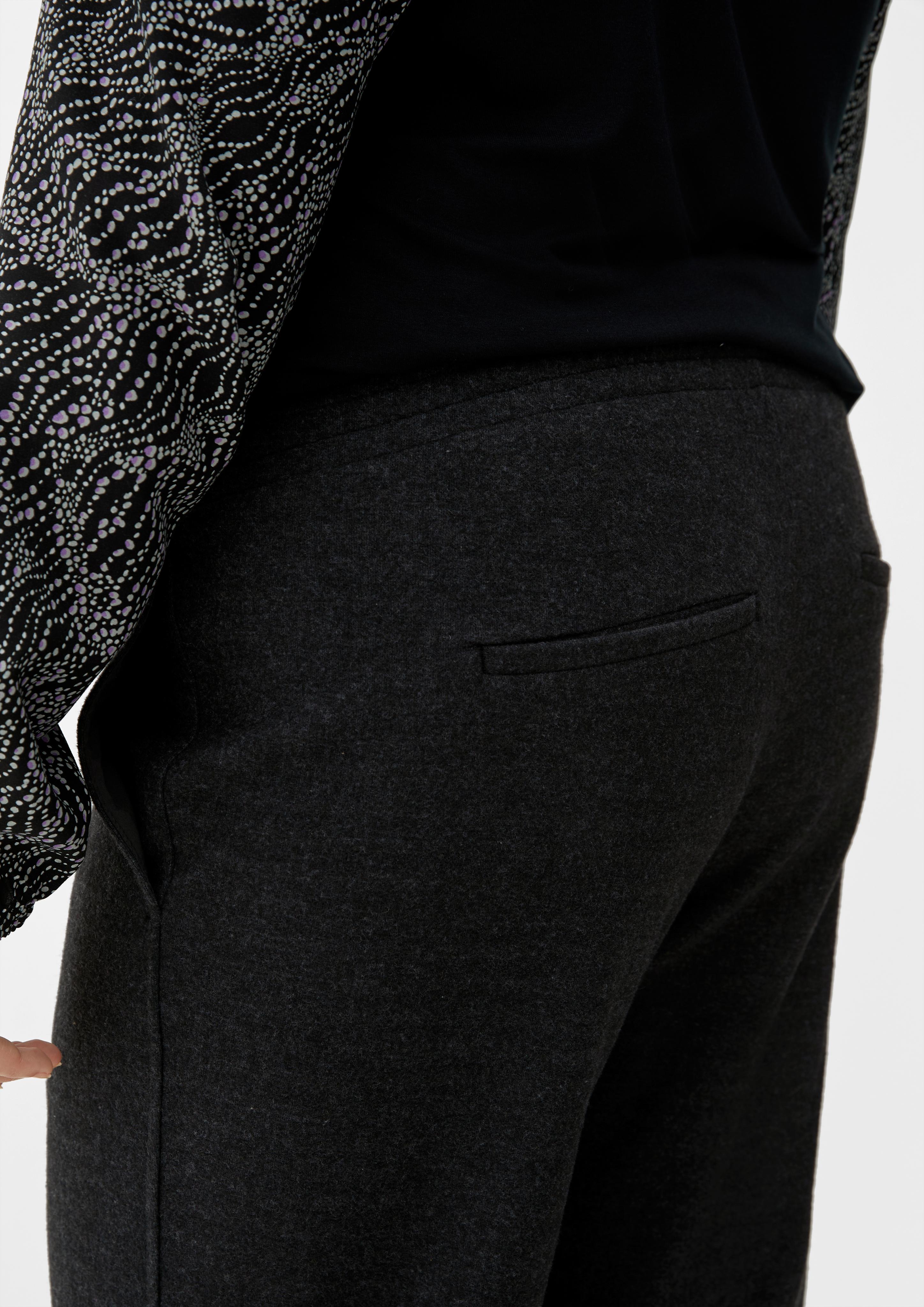 Relaxed: Sweathose in Woll-Optik  2128109-98W0