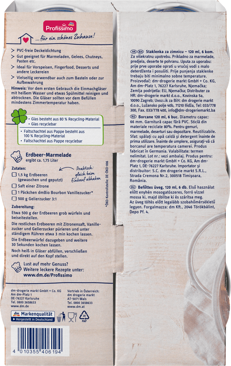 Einmachgläser 120ml, 6 St
