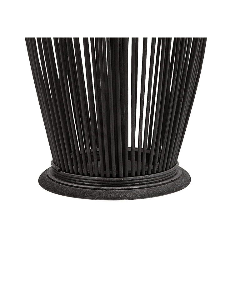 Beliani Windlichtsäulen TAHITI in Schwarz - (W) 27 x (H) 72 x (L) 27 cm günstig kaufen onesize