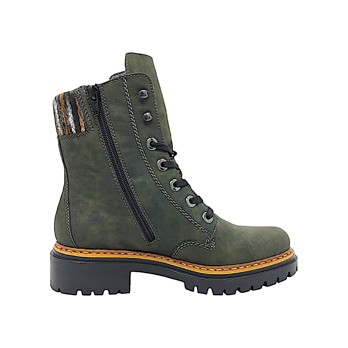Rieker 72630-54 Grün 54 forest/ schwarz