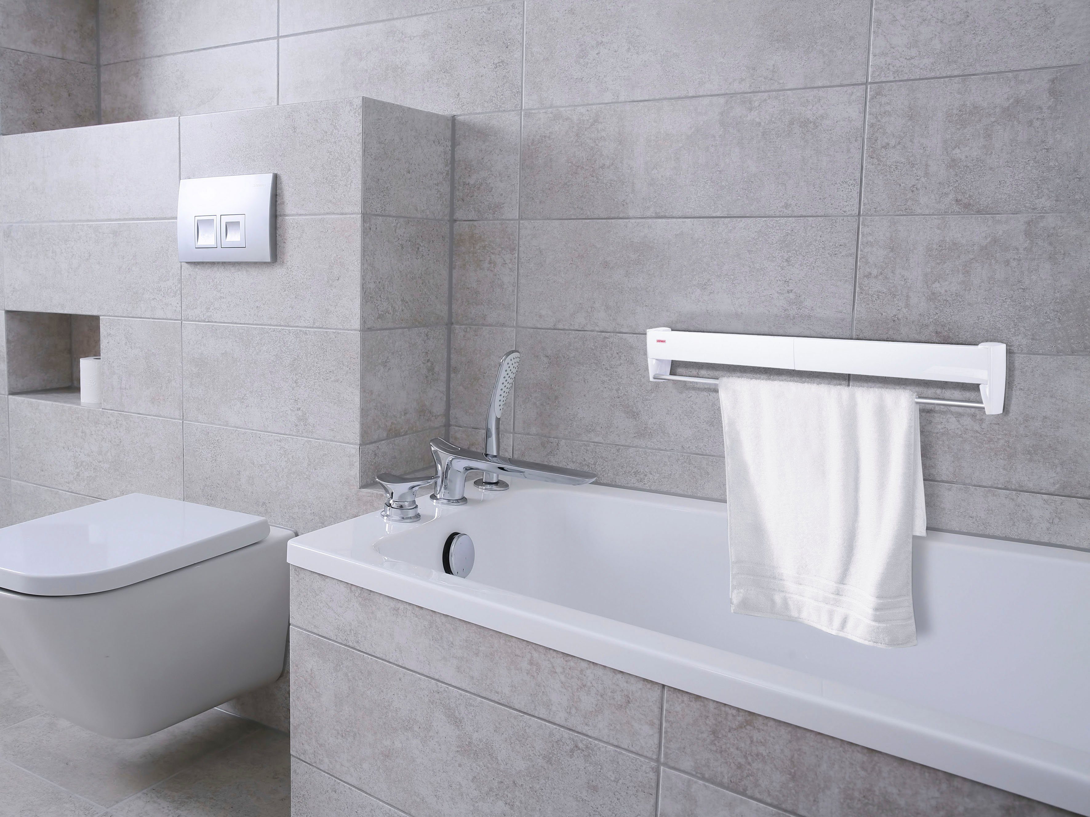 Leifheit Wandwäschetrockner Telegant Plus 36 Protect Plus, Trockenlänge: ca. 3,6 m