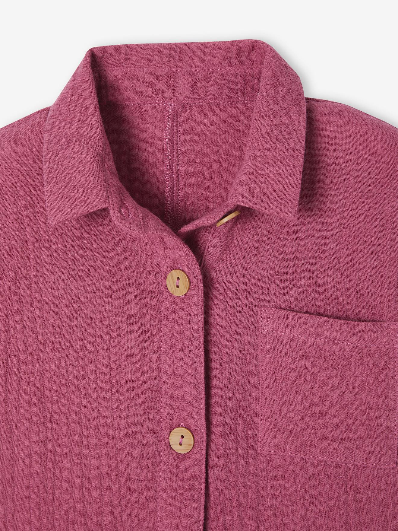 Vertbaudet Kurzer Mädchen Jumpsuit - pastellgelb
