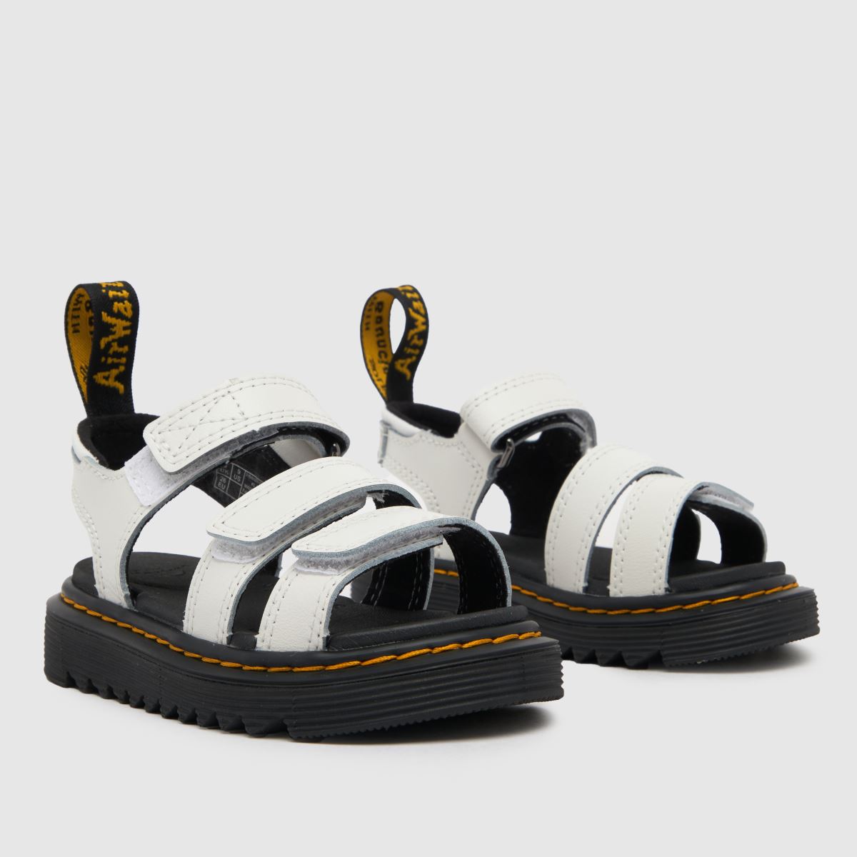 Dr. Martens fehér klaire kisgyermek szandál
