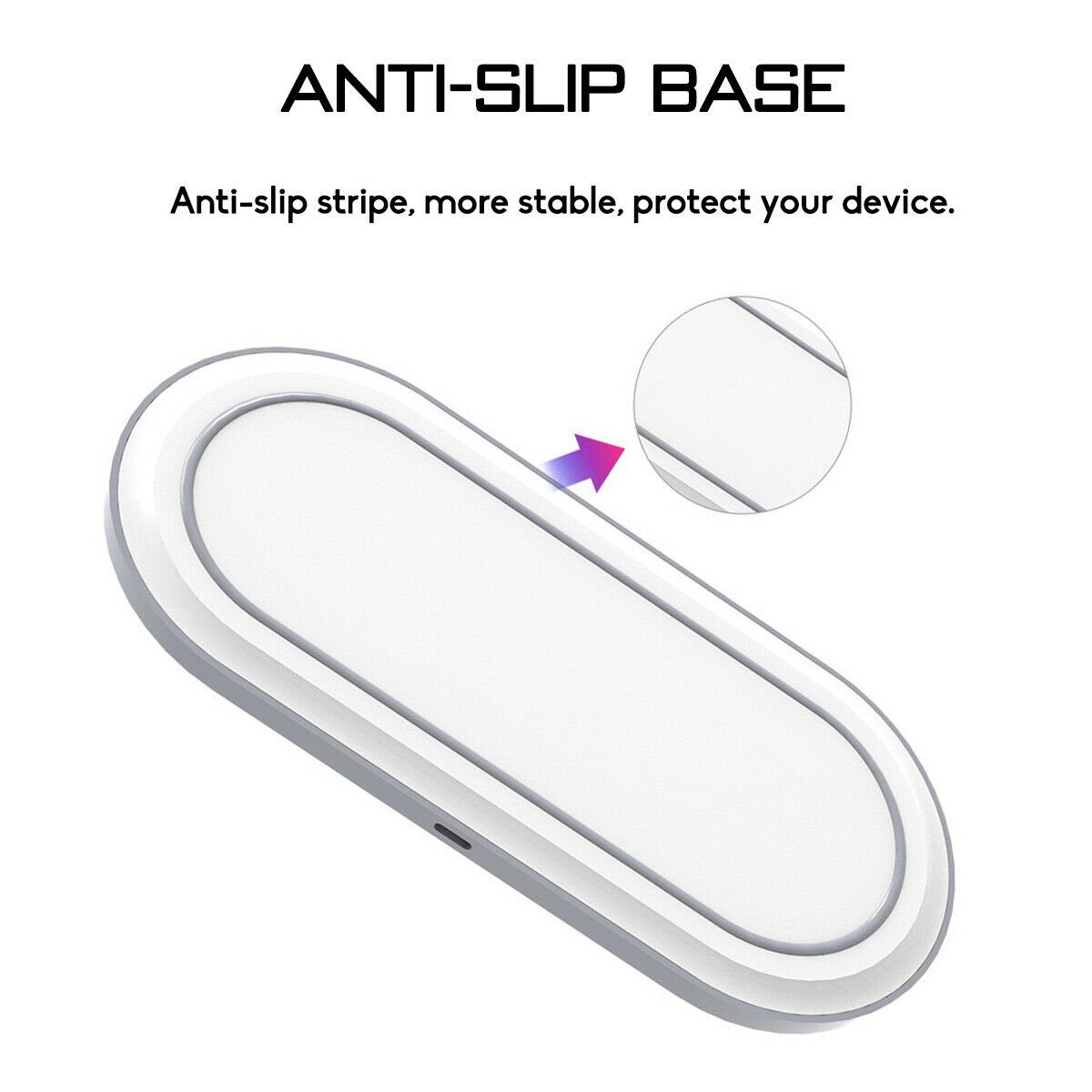 2Pace Smartphone-Dockingstation 2Pace® 3 in 1 QI Charger 10W Ladegerät Ladestation für Apple Watch, Airpods Anschluss,Apple Watch Anschluss