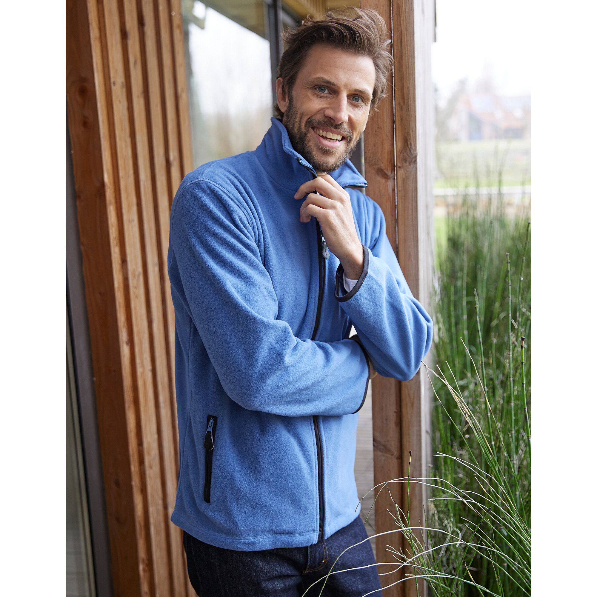 Blouson zippé maille micropolaire
