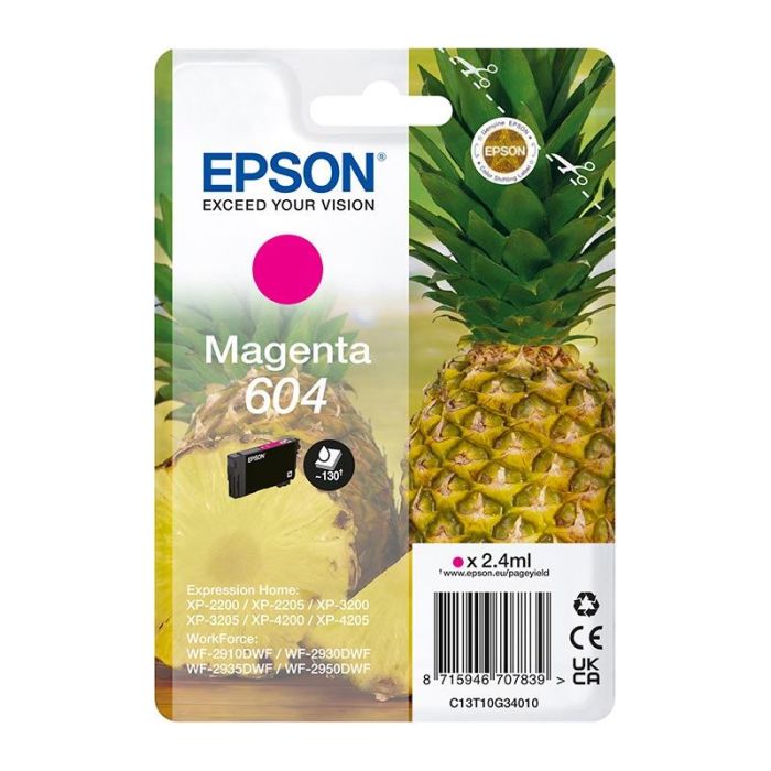 Cartuș de cerneală EPSON 604 Ananas magenta