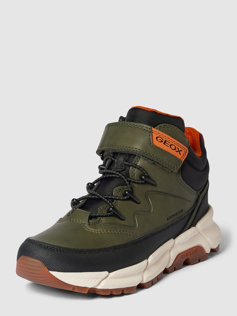 Halbschuhe mit Klettverschluss in khaki