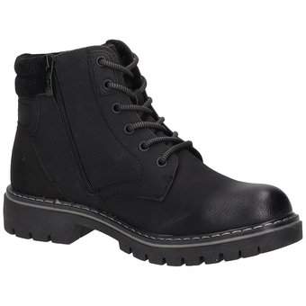 Relife Schnürstiefelette in schwarz