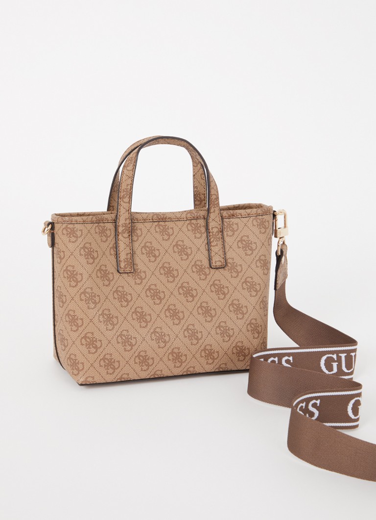 GUESS Latona Mini torbica s printom logotipa i odvojivom torbicom