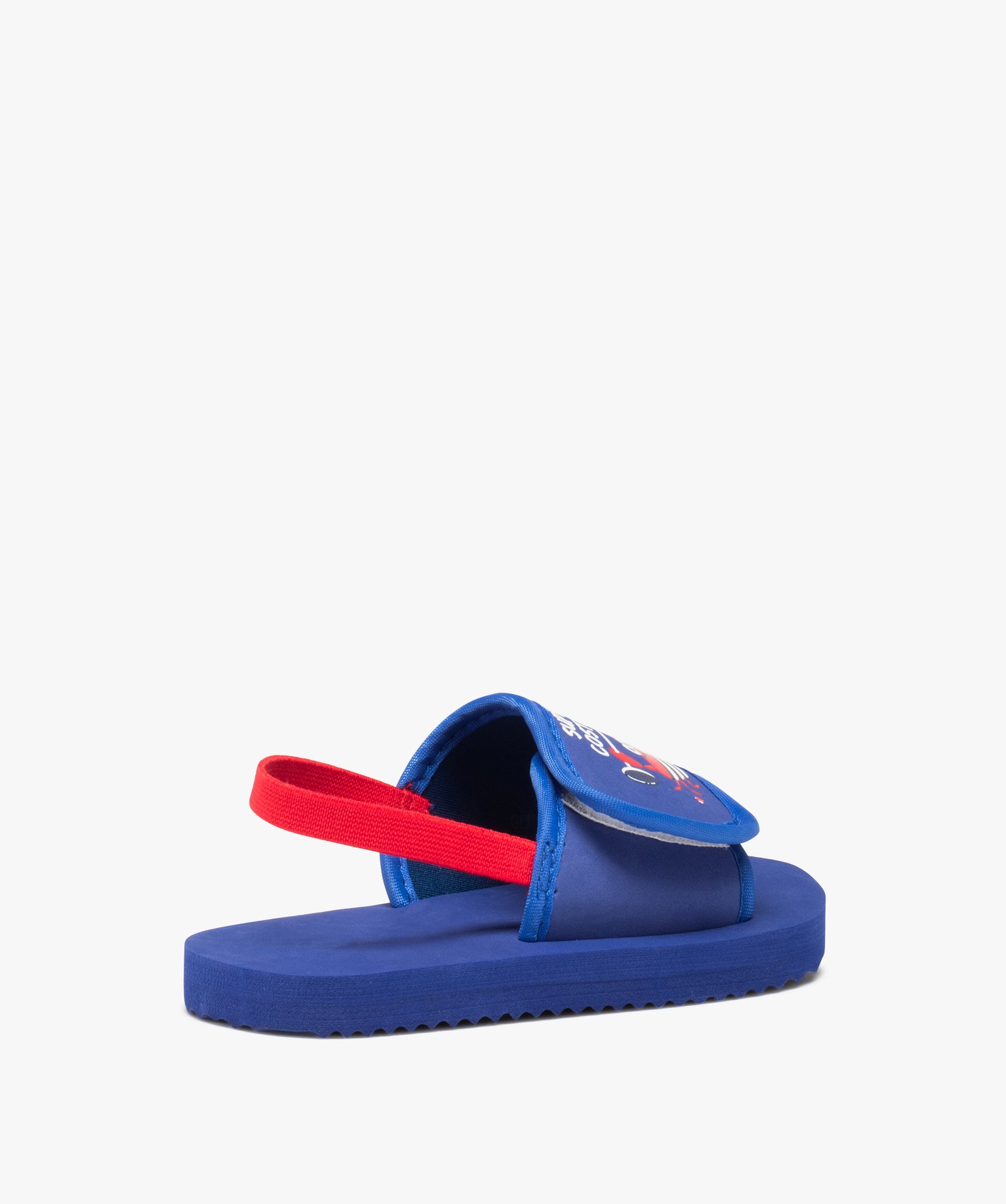 Mules de piscine Garçon imprimées crabe avec bride bleu | GEMO