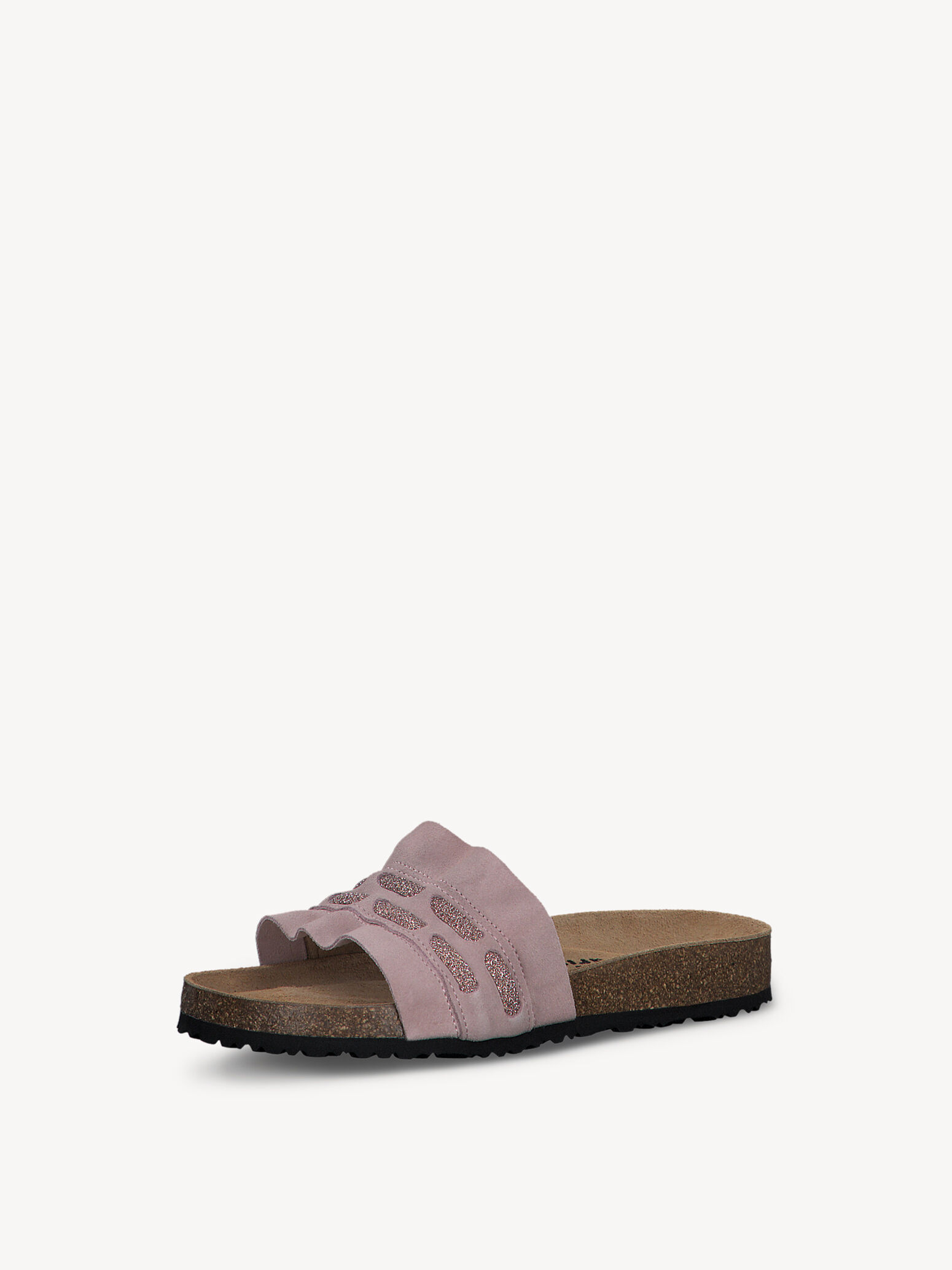 Mule en cuir - rose