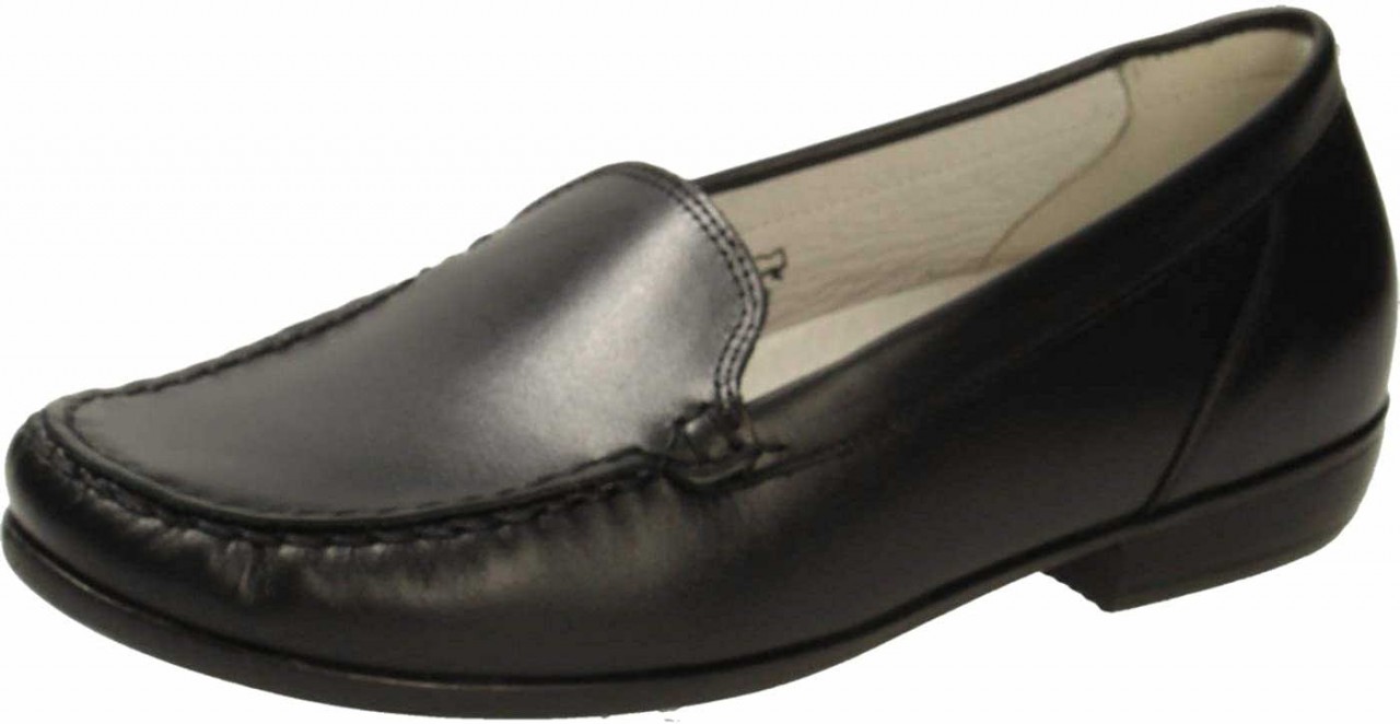 WALDLÄUFER Komfort Slipper schwarz Hina