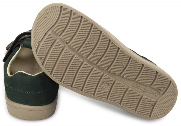 bar3foot Cross ~ Leder Sandale ~ Grün