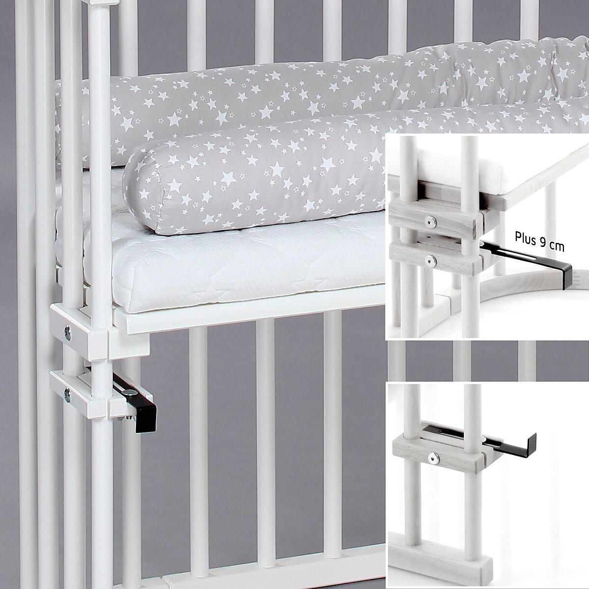 Beistellbett Maxi 89x51 cm mit Matratze Classic Soft