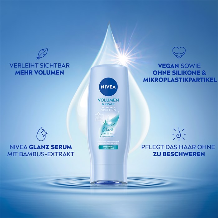 Volumen und Kraft pH-Balance Spülung