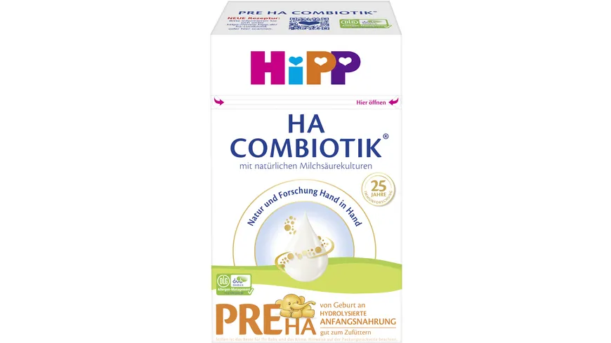 HIPP Milchnahrung HA Combiotik: HIPP Pre HA Anfangsnahrung 600 g