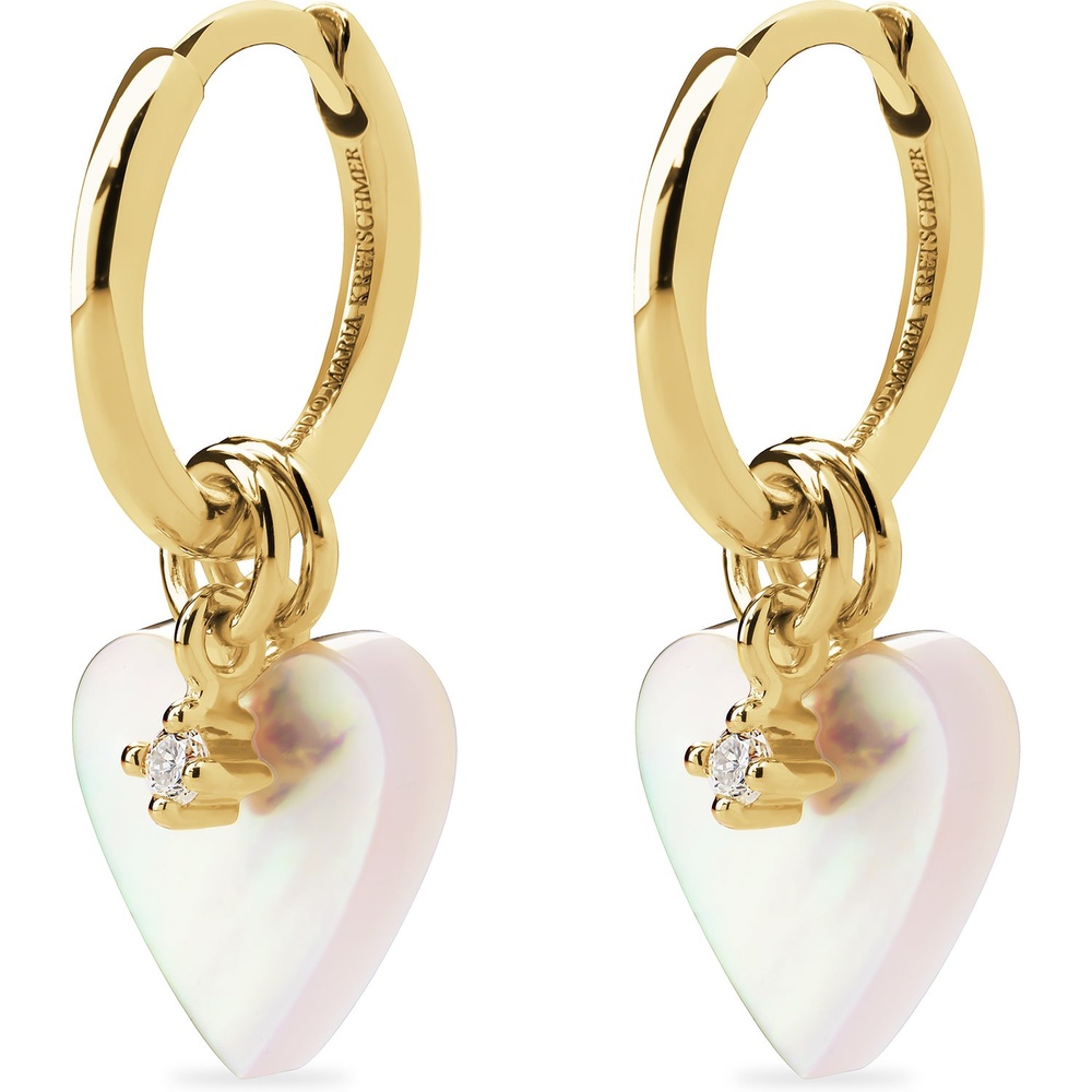 Guido Maria Kretschmer Créoles 925 Argent Boucles d'oreilles