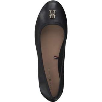 Tommy Hilfiger Round Th Ballerina in schwarz