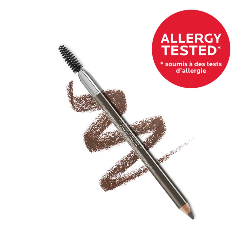 La Roche-Posay Toleriane Crayon Sourcils teinte foncée Crayon à Sourcils Brow Peaux Sensibles Teinte Brune