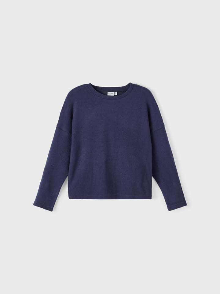name it Mädchen Strickpullover in Blau günstig kaufen