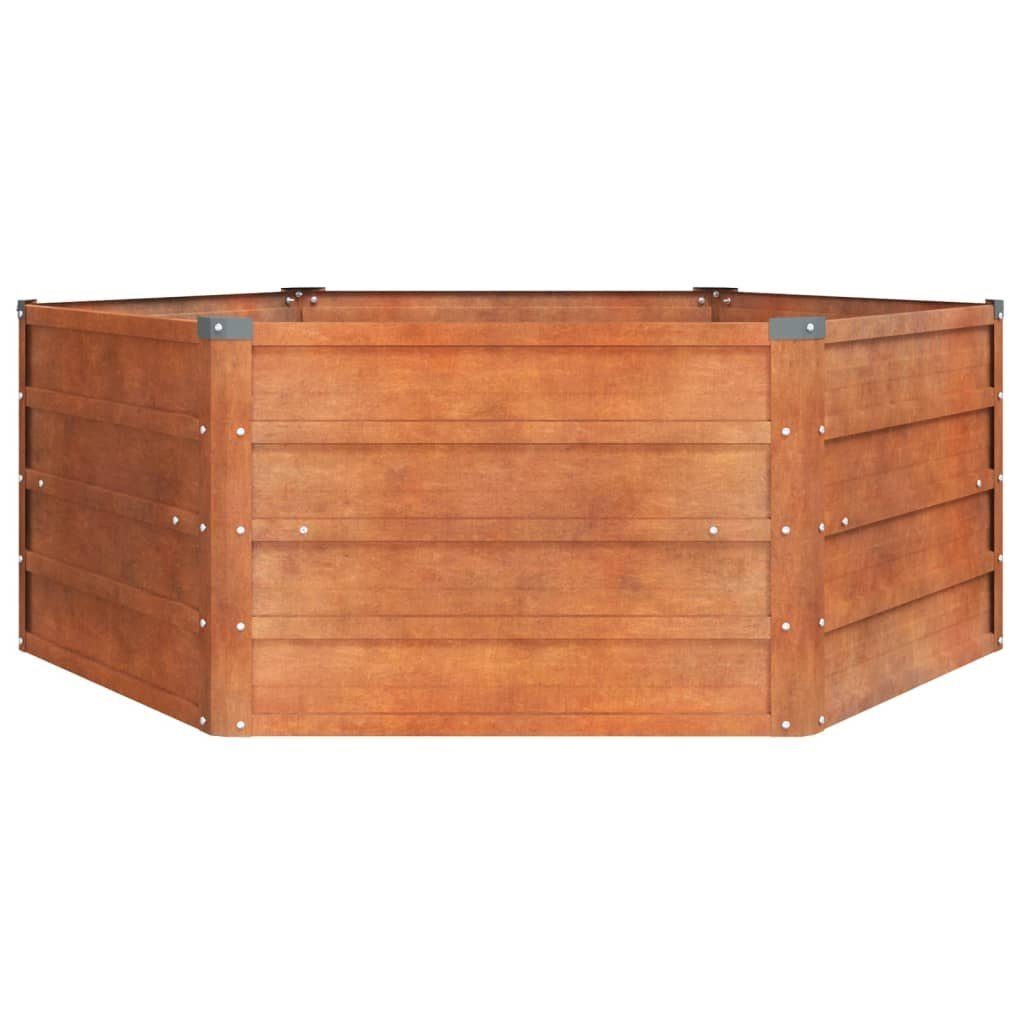 vidaXL Hochbeet Hochbeet Rostig 129x129x45 cm Cortenstahl (1 St)
