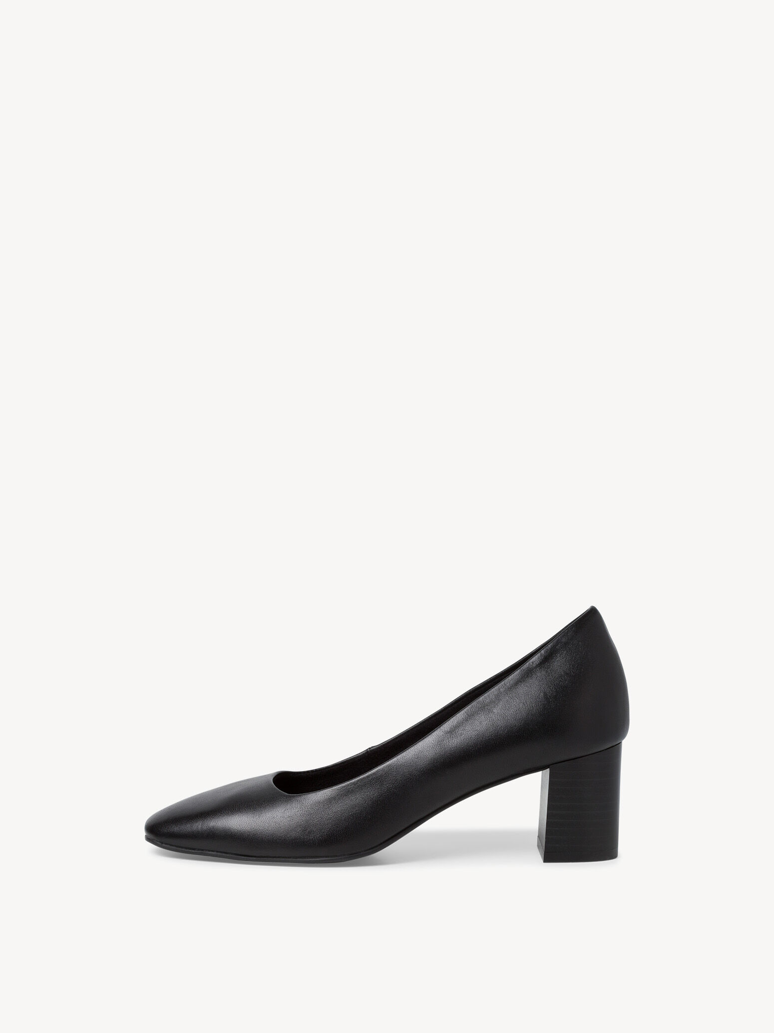 Escarpin en cuir - noir