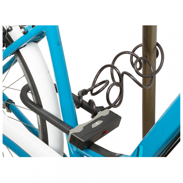 M-Wave - Bügelschloss mit Spiralgabel B & S - Fahrradschloss