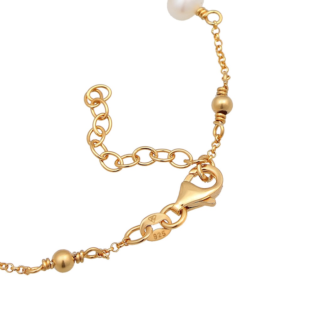 Elli Elli Bracelet Femmes boules classiques avec perles de culture d'eau douce en arge Bracelet