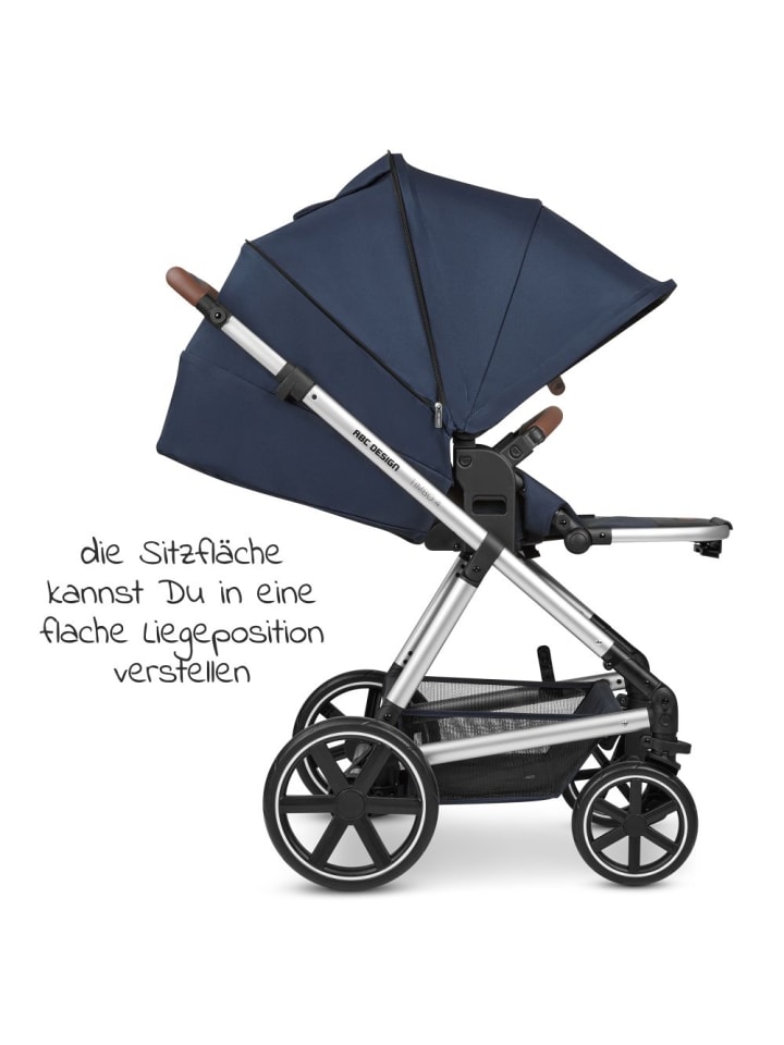 ABC-Design Kombi-Kinderwagen Timbo 4 - inkl. Babywanne & Sportsitz in blau,silber günstig kaufen onesize