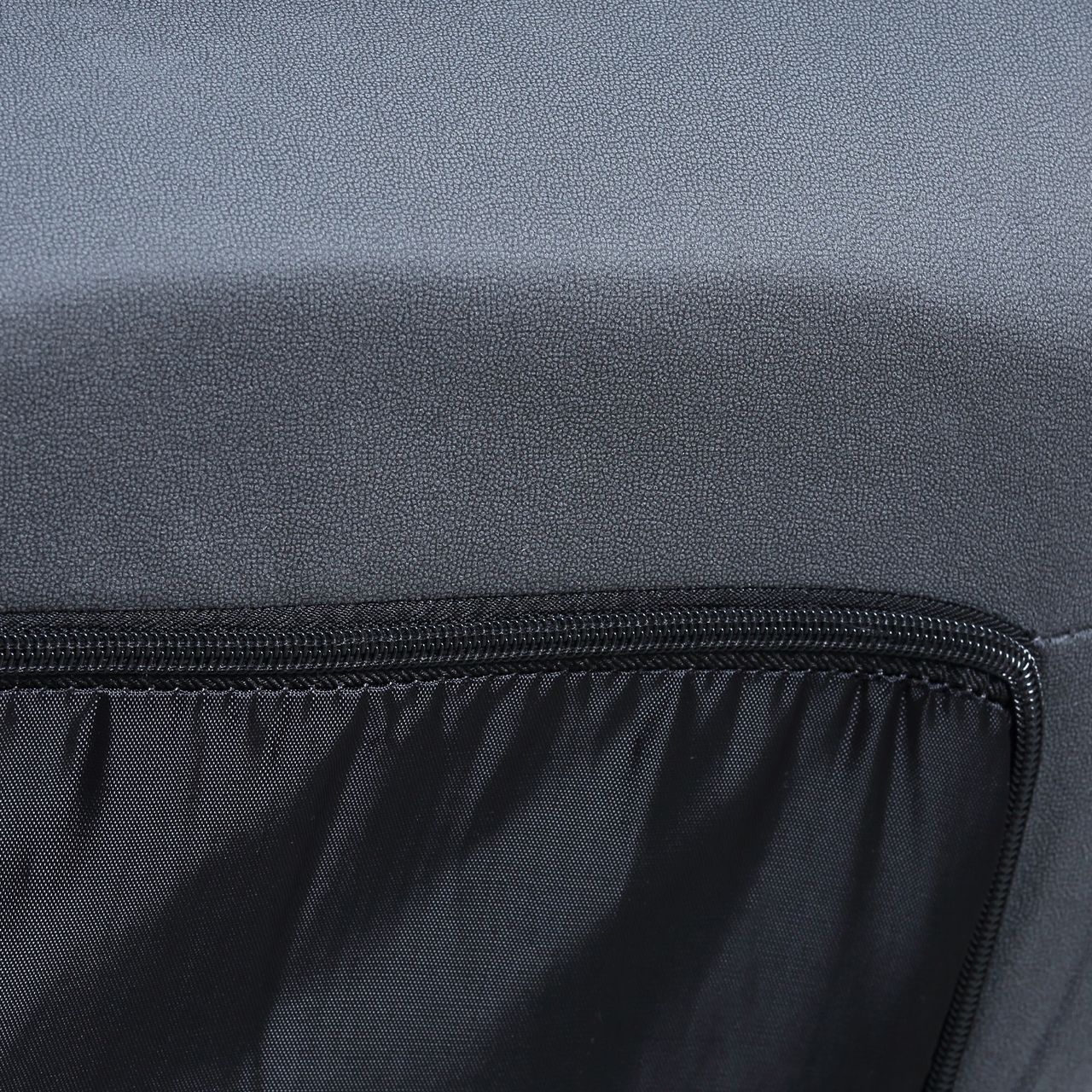 HOMCOM Bodensofa Bodenstuhl mit Sockel Relaxsessel Meditationsstuhl Dunkelgrau