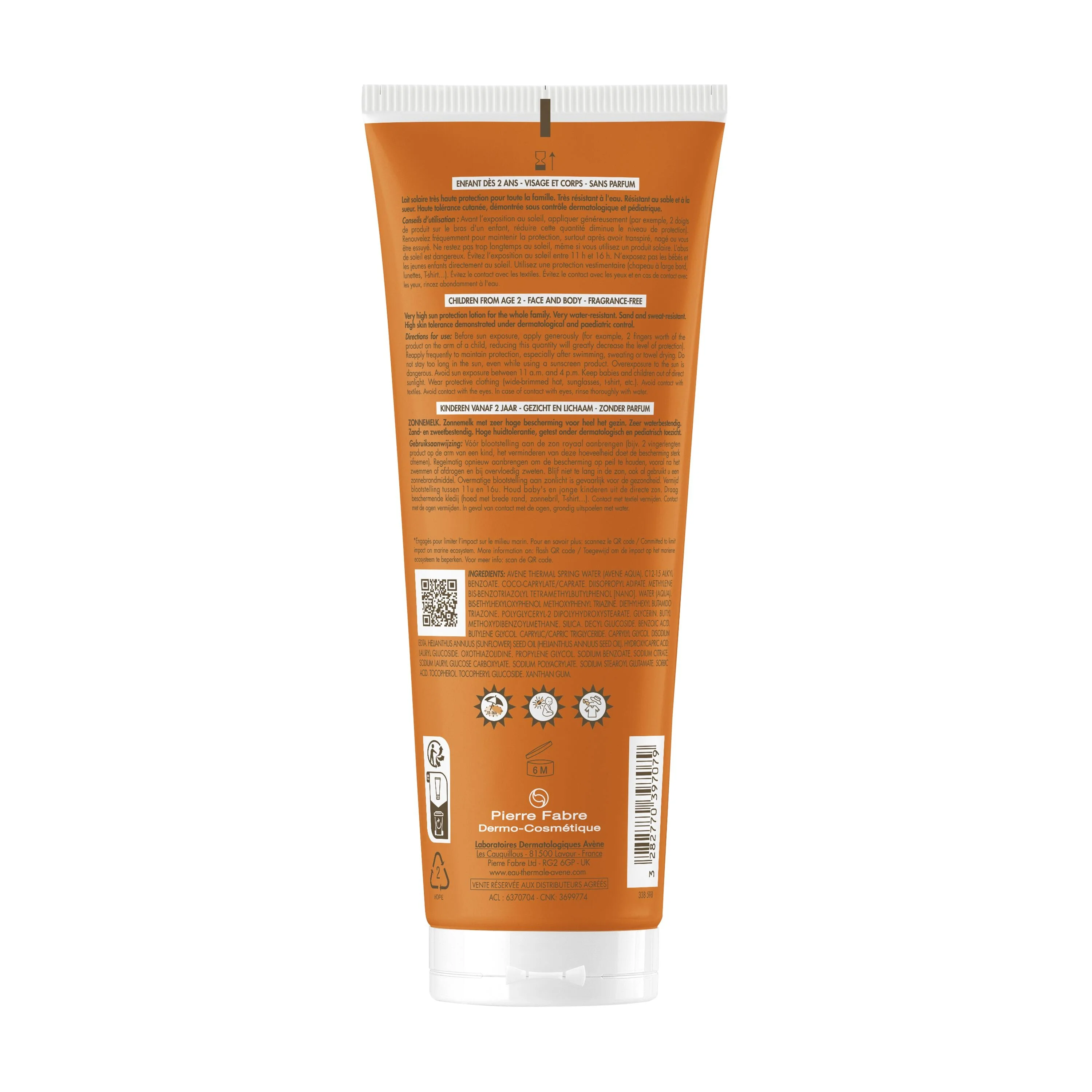 Suncare Baby Milk SPF50+ - Protector solar infantil, protector solar corporal de alta protección, productos para niños