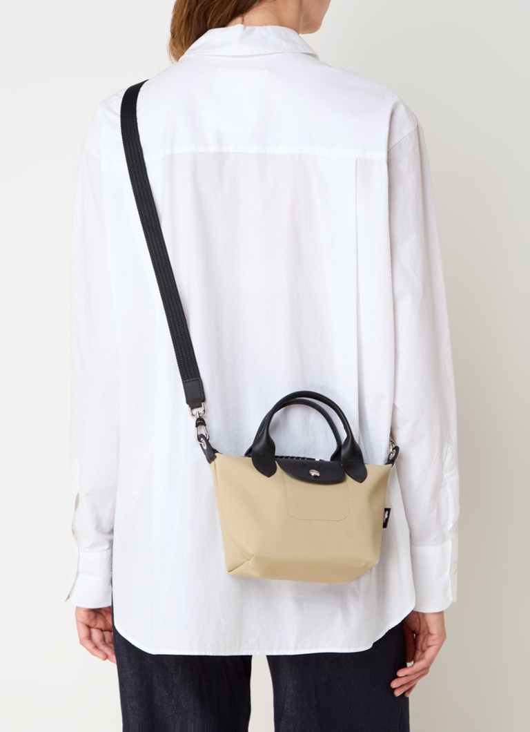 Geantă Longchamp Le Pliage Energy XS cu detalii din piele