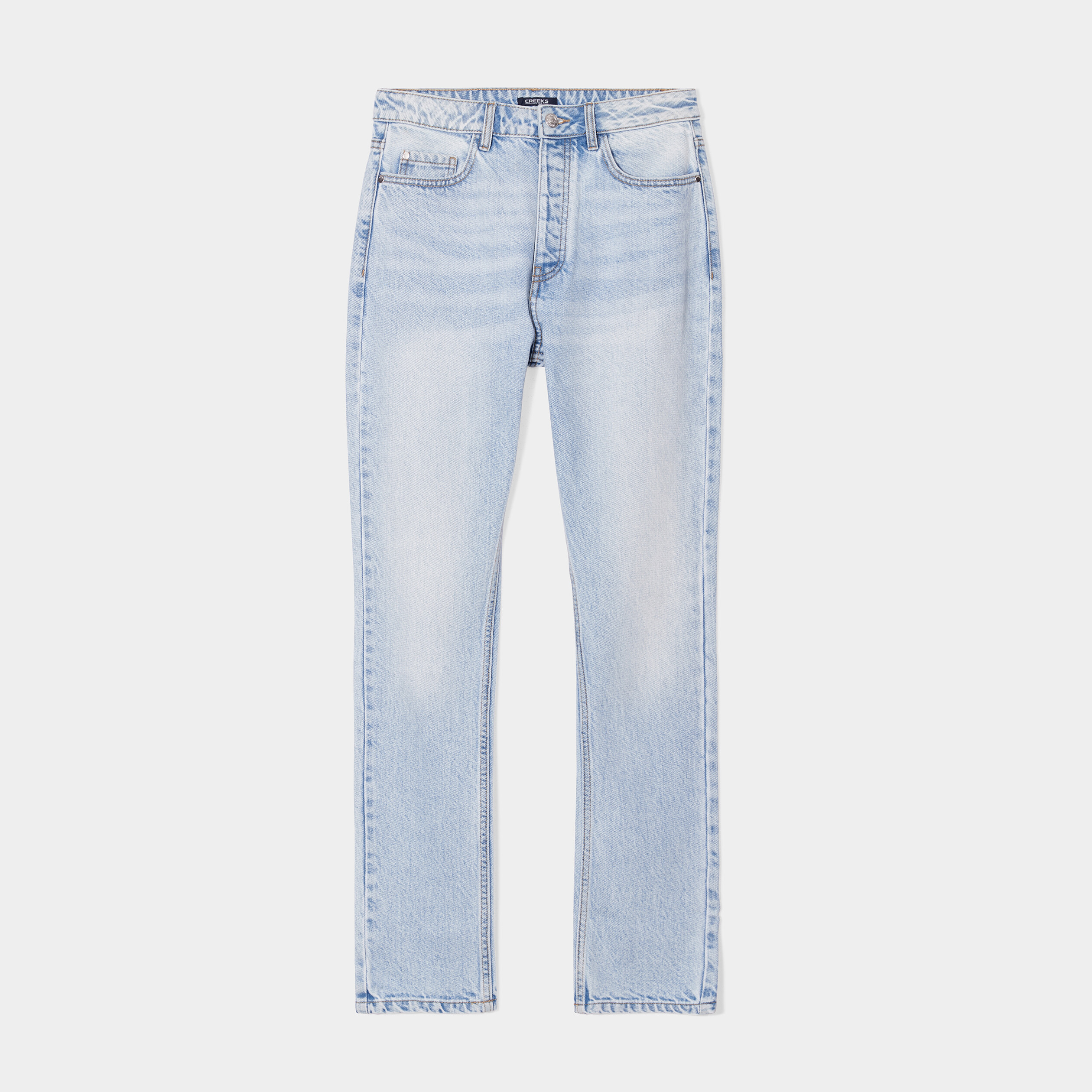 Jeans slim 5 poches Creeks denim double stone femme | La Halle