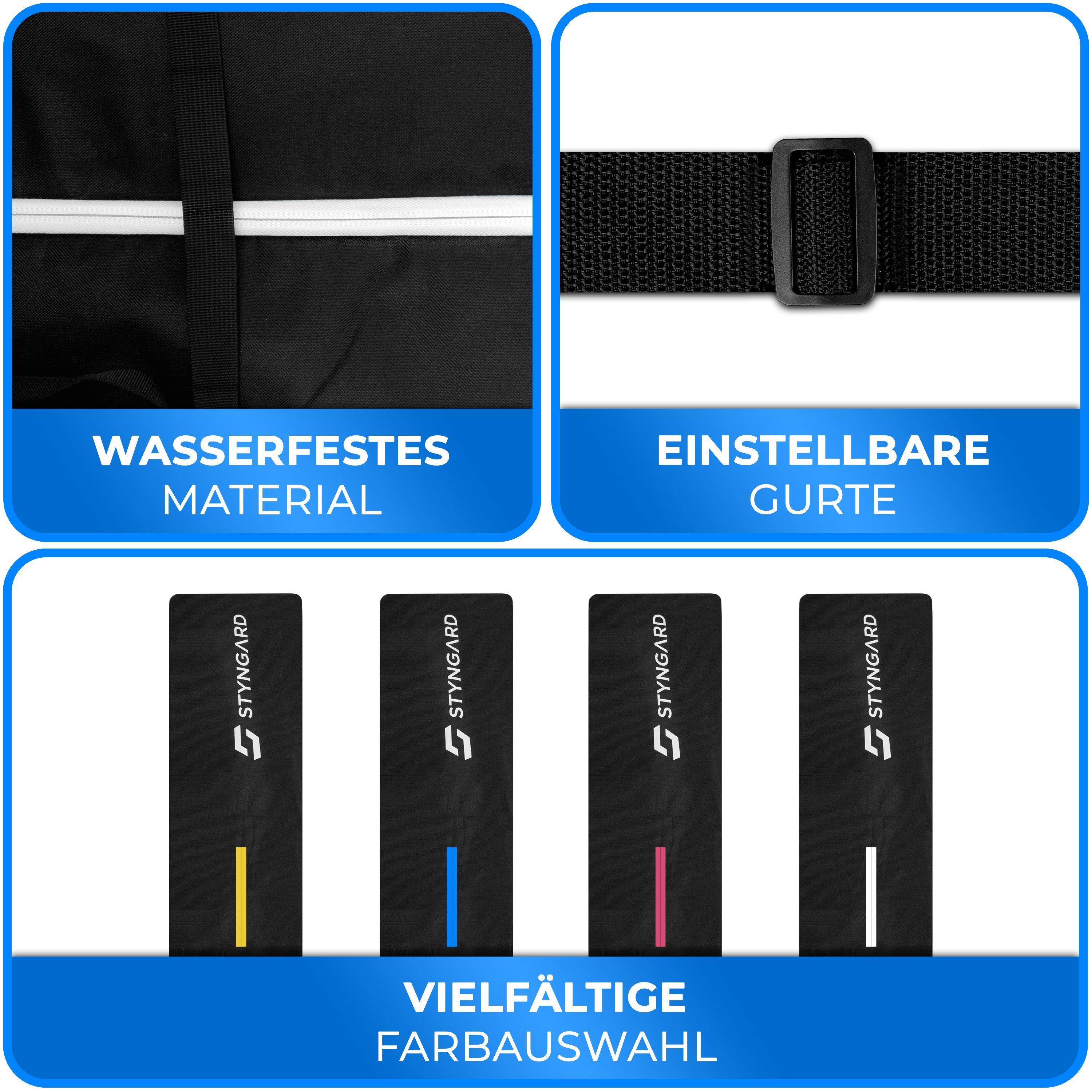 Styngard Skitasche Vancouver (Set Skisack [140 cm bis 200 cm] und Skischuhtasche mit Helmfach [40 L)