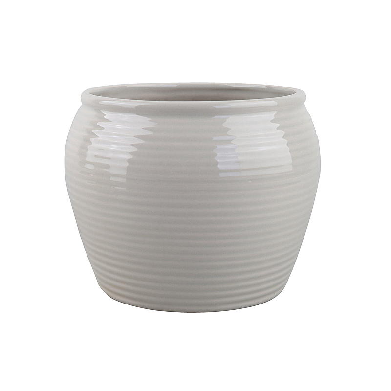 Home Blomsterpotte ø 19,5 cm keramikk beige