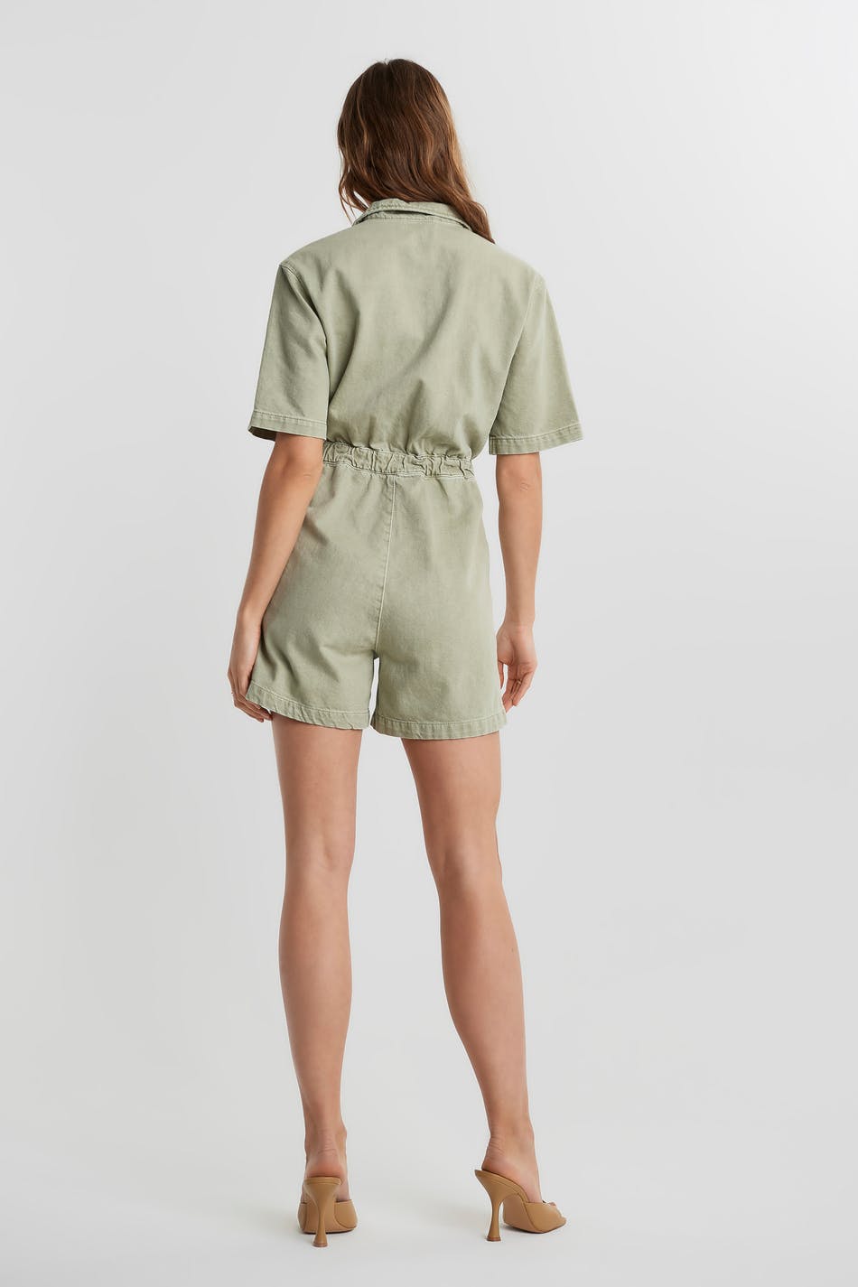 Utility zip romper