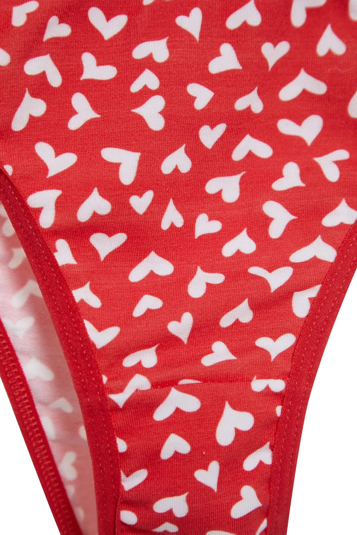 Trendyol Collection  Rot-Mehrfarbige brasilianische Strickhöschen aus Baumwolle im 3er-Pack THMAW24KU00010