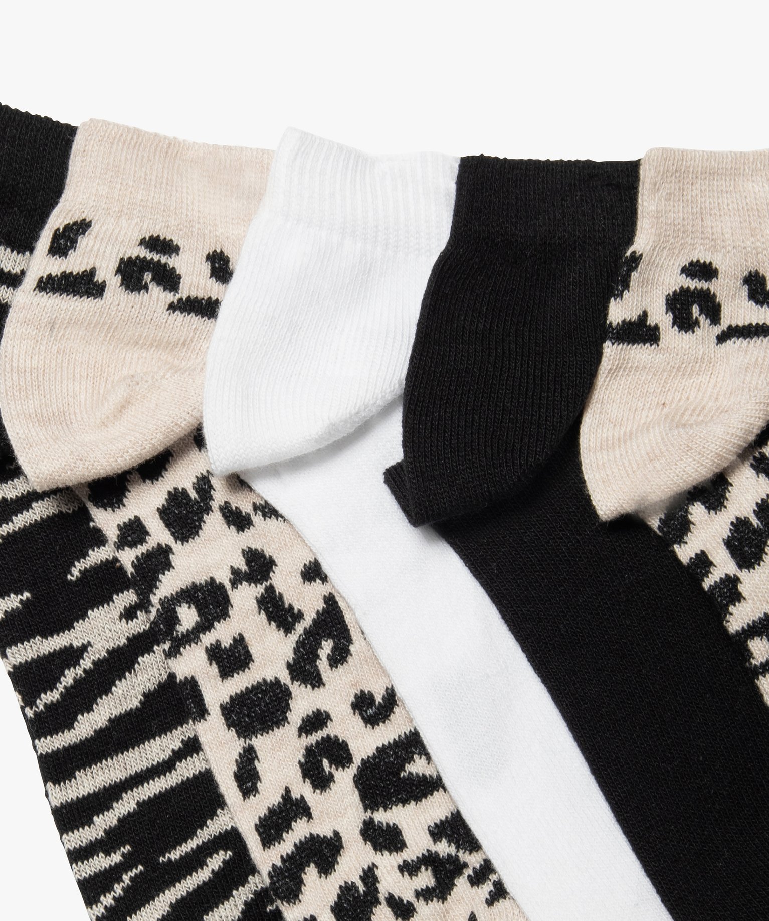 Chaussettes femme ultra courtes avec motifs tachetés (lot d... ecru | GEMO