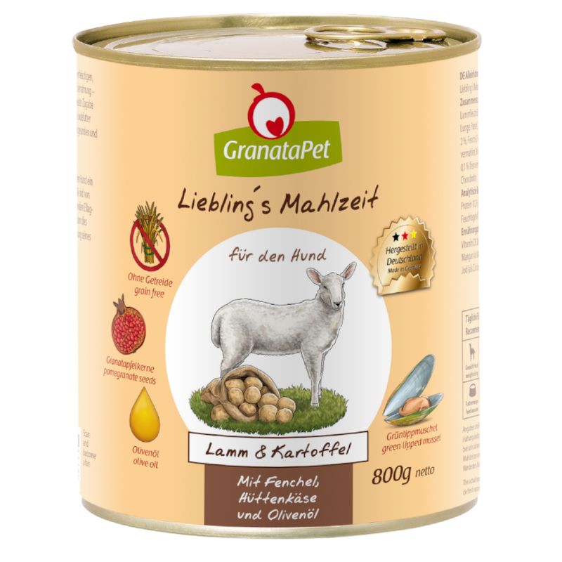 Probierpaket GranataPet Liebling's Mahlzeit 6 x 800 g