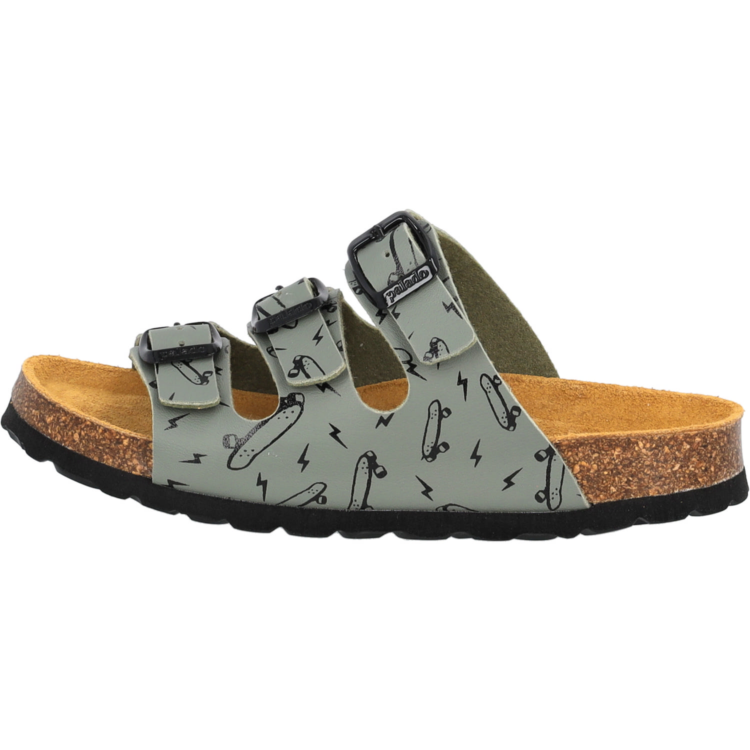 Palado Kids Capri B Print, Pantoletten, Kinder, Khaki Skater