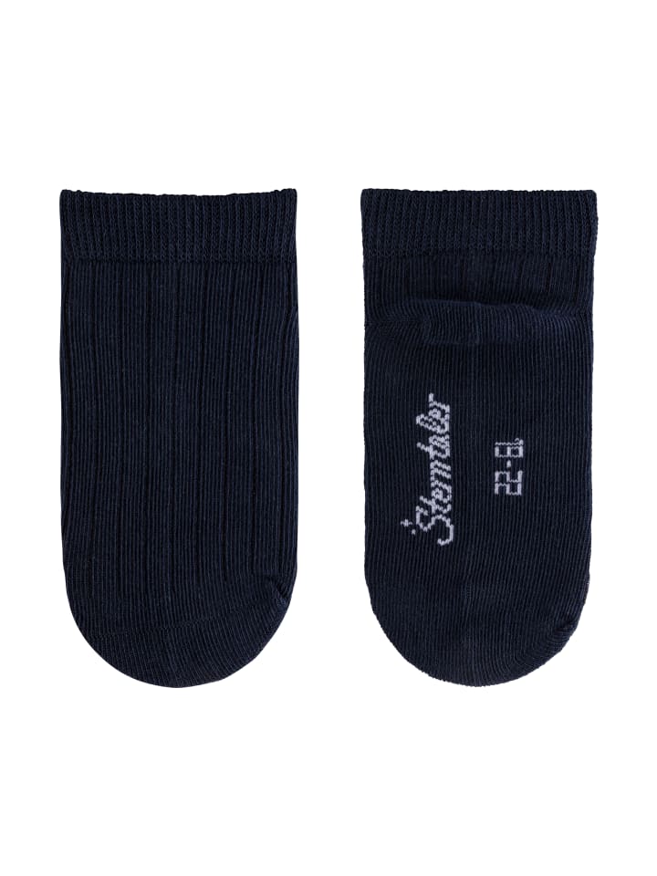 Sterntaler Sneaker-Socken 3er-Pack uni gerippt in blaugrau günstig kaufen 18
