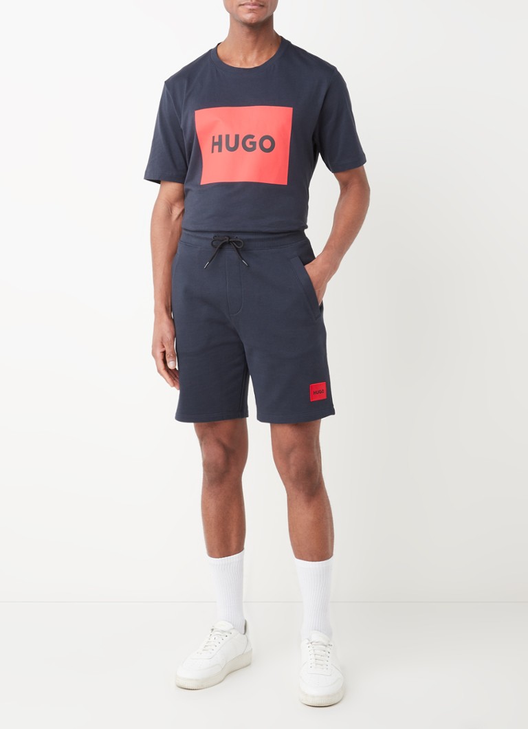 Pantaloni scurți drepți HUGO BOSS Diz222 cu buzunare laterale