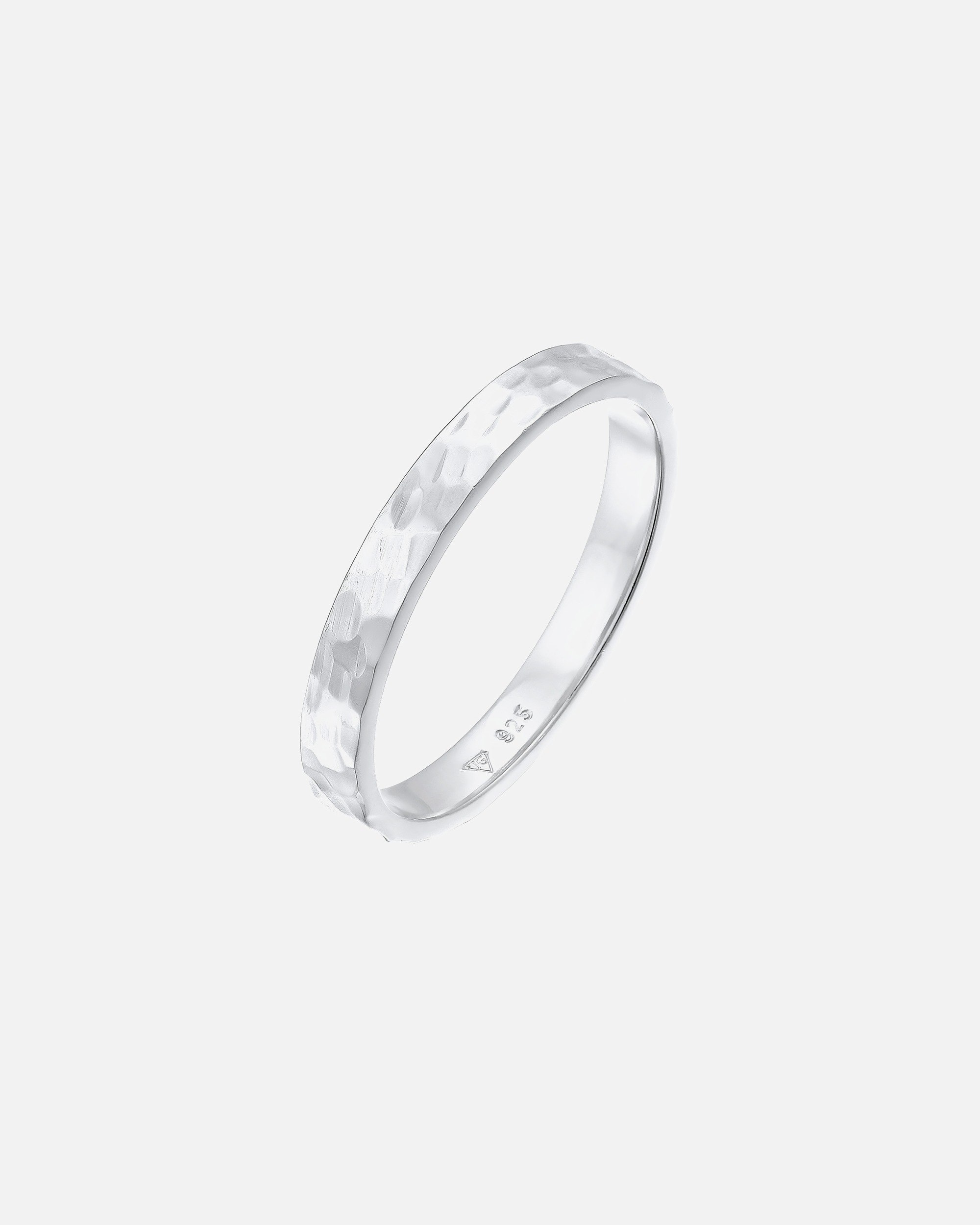 Elli női Pinky Promise kalapácsolt alap 925 sterling ezüstből