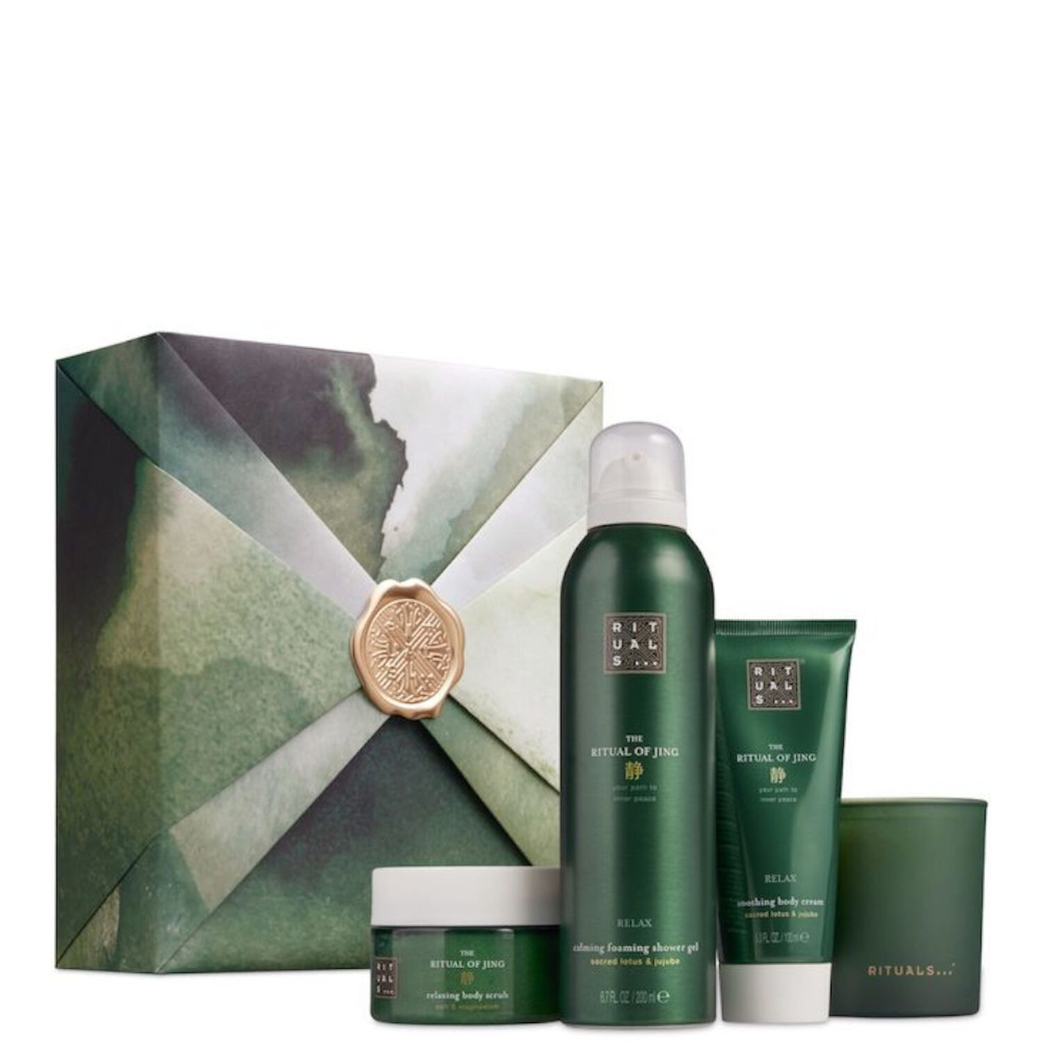 Rituals The Ritual of Jing Coffret M - Mousse de Douche 200 ml + 3 Produits