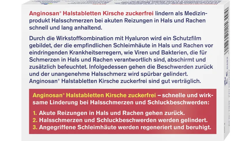 Tetesept Anginosan Kirsche Halstabletten