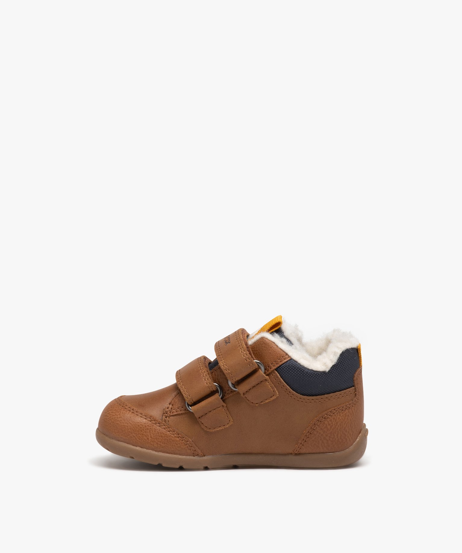 Chaussures premiers bébé Garçon fourrées sherpa à doubl... camel | GEMO